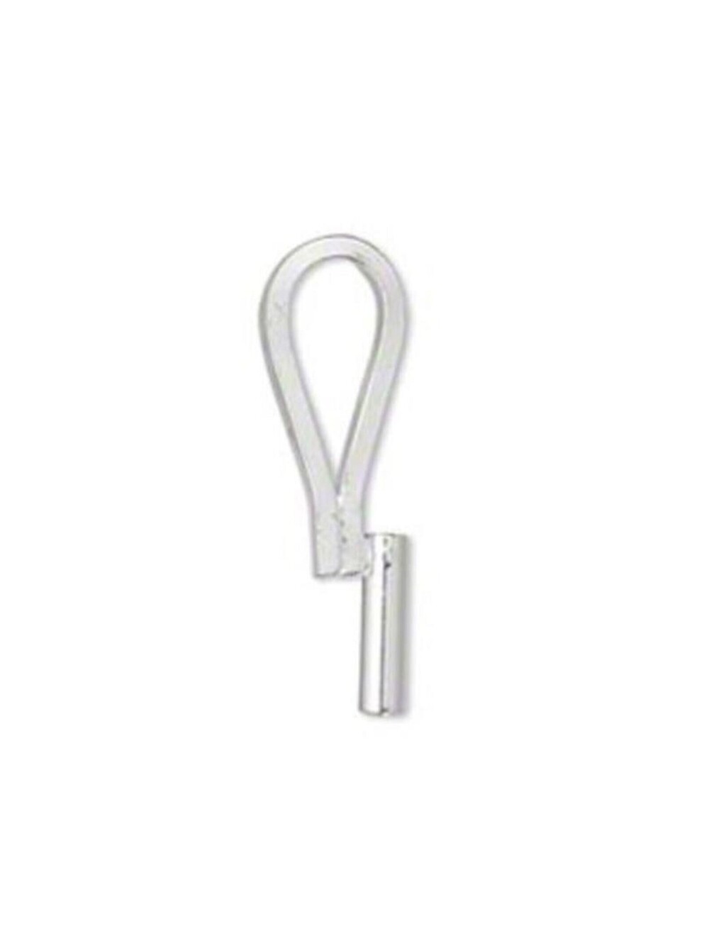 Silver Plated Vertical Brooch Pin to Pendant Converter